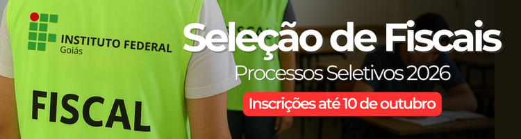 Banner - Seleção de Fiscais até 10 de outubro